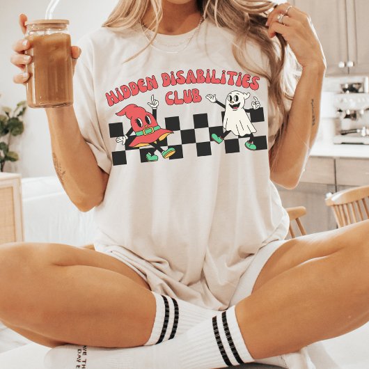 T-shirt Club pour handicapés cachés | Sensibilisation au h