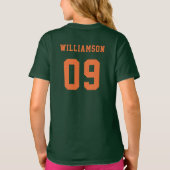 T-shirt Club scolaire Nom de l'équipe Numéro de basket-bal (Dos)