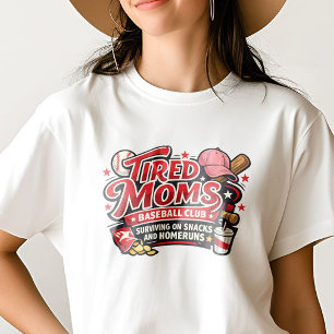 T-shirt Club social de baseball des mamans fatiguées