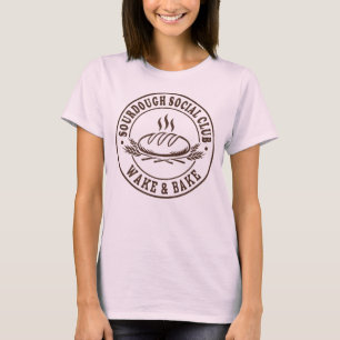 T-shirt Club Social du Pain au Levain Drôle Boulangerie Pâ