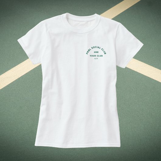 T-shirt Club Social PKBL Vert Pickleball