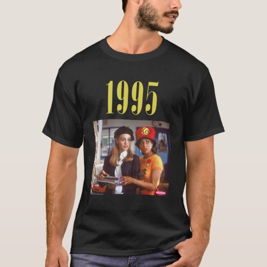 T-shirt Clueless Clueless 1995 Black Small (Devant)