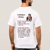 T-shirt CluelessObama (Dos)