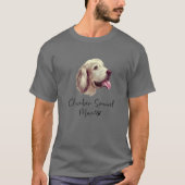 T-shirt Clumber Spaniel Maman mignonne Chien Chien Proprié (Devant)