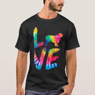T-shirt Clumber Spaniel Tie Dye Log Chien Maman Papa