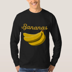 T-shirt Cluster De Bananes Drôle Délicieux Fruit Jaune Lo