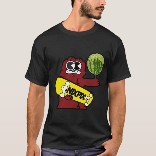 T-shirt Clyde avec le logo de pastèque et de planche à (Devant)