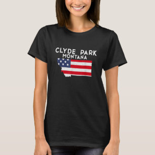 T-shirt Clyde Park Montana USA State America Travel Montan