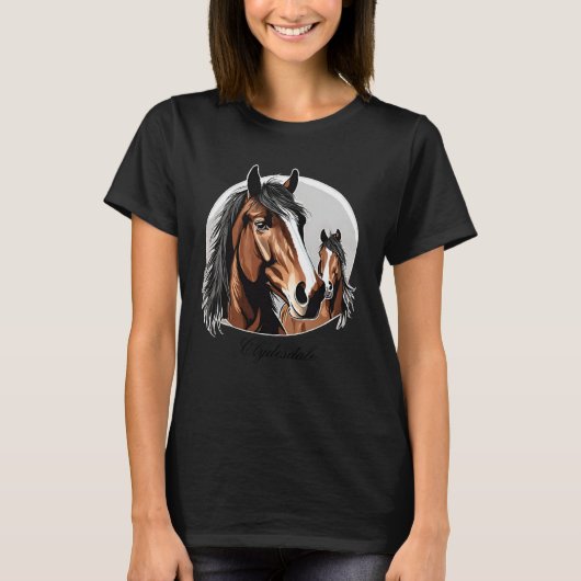 T-shirt Clydesdale féminin (Devant)