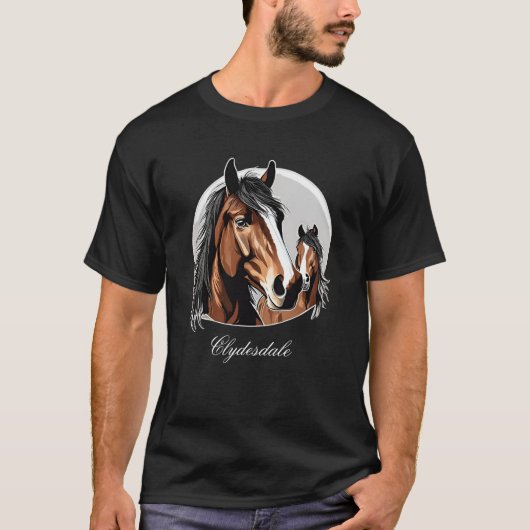 T-shirt Clydesdale Horse (Devant)