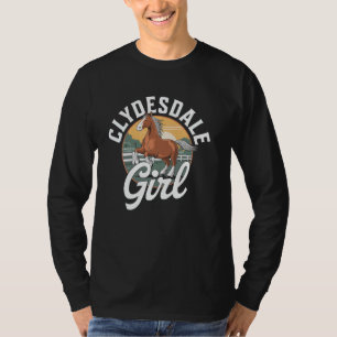 T-shirt Clydesdale Horse Géant Horse Pony Horseback équita