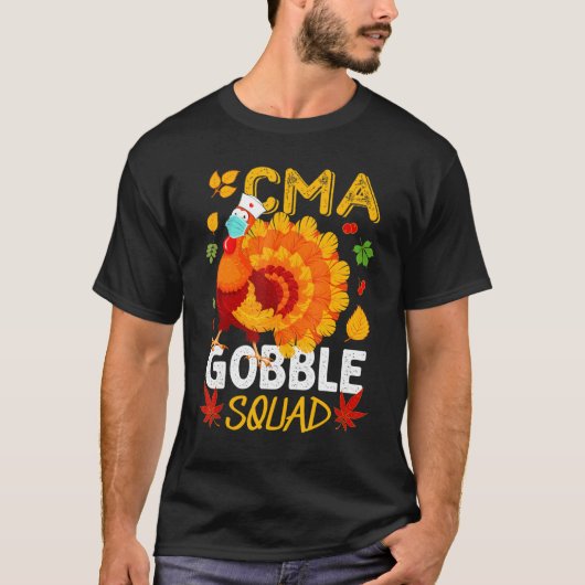 T-shirt Cma Gobble Squad Turquie Masque Assistant Médicale (Devant)