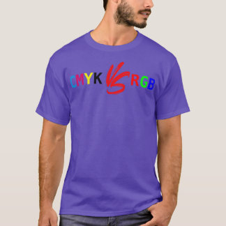 T-shirt CMJN contre RVB