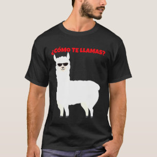 T-shirt Cmo Te Llamas Llamacorn espagnol Alpaca