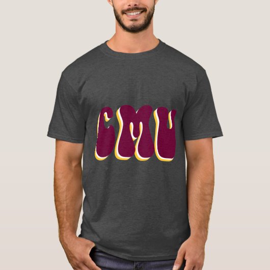 T-shirt CMU Central Michigan University 2 (Devant)