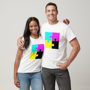 T-shirt CMYK Jigsaw Pièces