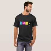 T-shirt CMYK pré-compriment des couleurs (Devant entier)
