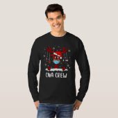 T-shirt Cna Crew Buffalo Plaid Reindeer Santa Hat Nuring (Devant entier)