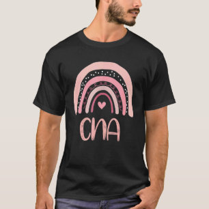T-shirt Cna Cute Boho Rose Arc-en-ciel Certifié Assis