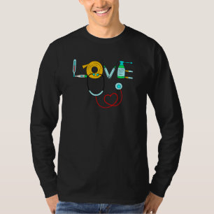 T-shirt Cna Icu Infirmière Diplôme 2021 Art Love Infirmièr