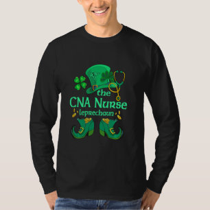T-shirt Cna Infirmière Leprechaun Jour de la Saint Patrick