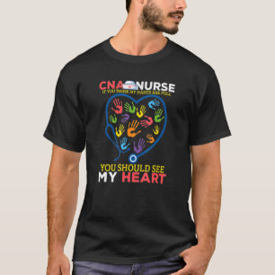 T-shirt Cna Infirmière Vous Devriez Voir Mon Coeur Infirmi