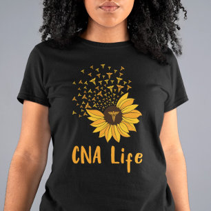 T-shirt CNA Life Sunflower Fière CNA Cute Nurse
