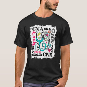 T-shirt Cna Typographie Bleach Peinture Motif
