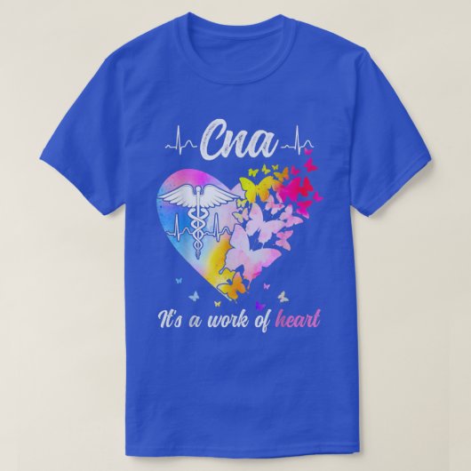 T-shirt CNA Week Nurse Nursing Work of Heart Butterfly (Design devant)