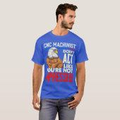T-shirt CNC Machinist Funny Computer Geek (Devant entier)