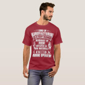 T-shirt CNC Machinist Lord De La Machine De Fabrication (Devant entier)