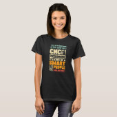 T-shirt Cnc Machinist Metalworker Machining Cnc Programmat (Devant entier)