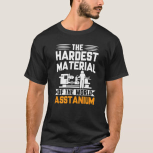 T-shirt Cnc Machinist Pun Matériau Le Plus Dur Du Monde Co