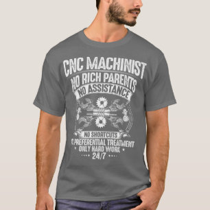 T-shirt CNC Opérateur Travail dur CNC Machinist Premium