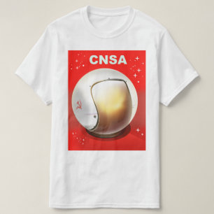 T-shirt CNSA China space art.