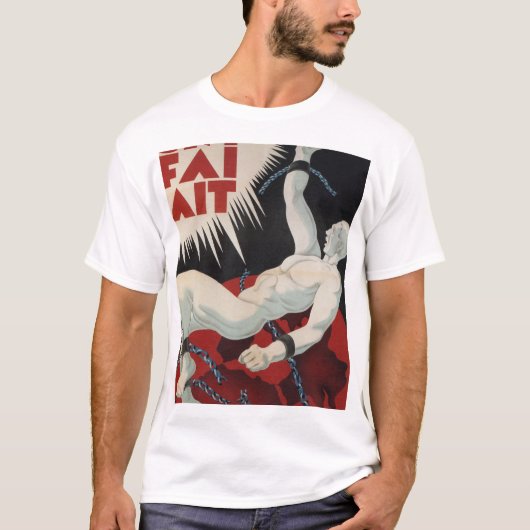 T-shirt CNT. FAI. 1937) affiches de _Propaganda d'AIT ( (Devant)