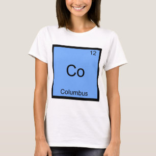 T-shirt Co - Columbus Ohio Drôle de symbole d'élément de c
