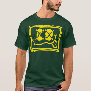 T-shirt CO Eyes Colorado Grunge Souriant Visage Jaune