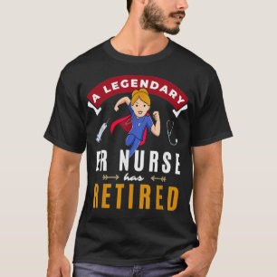 T-shirt Co Travailleur Gag de retraite Cadeau légendaire E