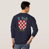 T-shirt COA de la Croatie (Dos entier)