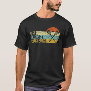 T-shirt Coa d'équipe vintage Best Lacrosse Coach Ever Lacr