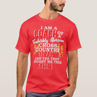 T-shirt Coach Cross Country  jogger track running funny gi