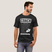 T-shirt Coach Définition Jeux de sport Trainer Coaching (Devant entier)
