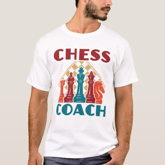 T-shirt Coach des échecs (Devant)