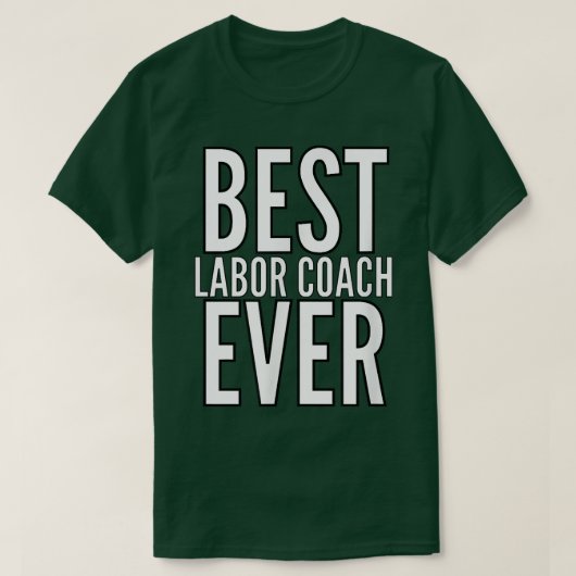 T-shirt Coach du travail Chemise de grossesse Faire-part T (Design devant)