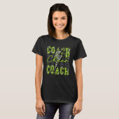 T-shirt Coach Lightning Bolt Cheer Leopard Lime Gree (Devant entier)