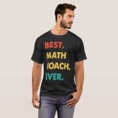 T-shirt Coach Math Retro Meilleur Coach Math Jamais (Devant entier)