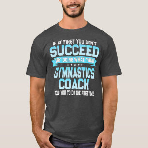 T-shirt Coach Sport Amusant Funny Gymnastique Entraîneur D