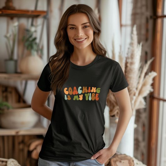 T-shirt Coaching Retro super Est Mon Vibe, Coach