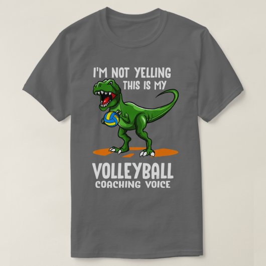 T-shirt Coaching Volleyball TRexAssistant Coach (Design devant)